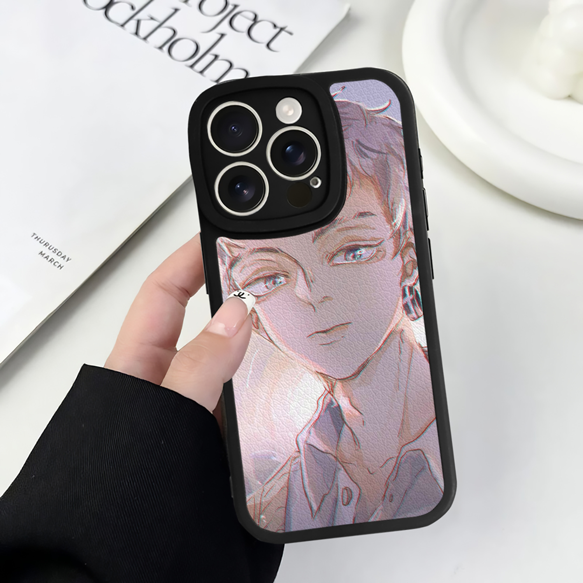 （画像用） 東京リベンジャーズ Tokyo Revengers 【iPhone 16シリーズ対応】シリコンスマホケース（レザー調） 材質：シリコン